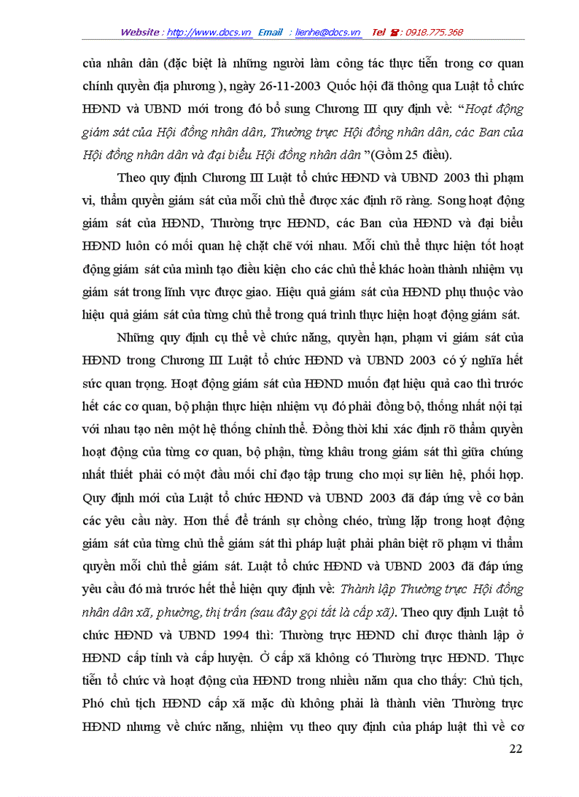 image for page Hoạt động giám sát của Hội đồng nhân dân các cấp Thực trạng và phương hướng hoàn thiện