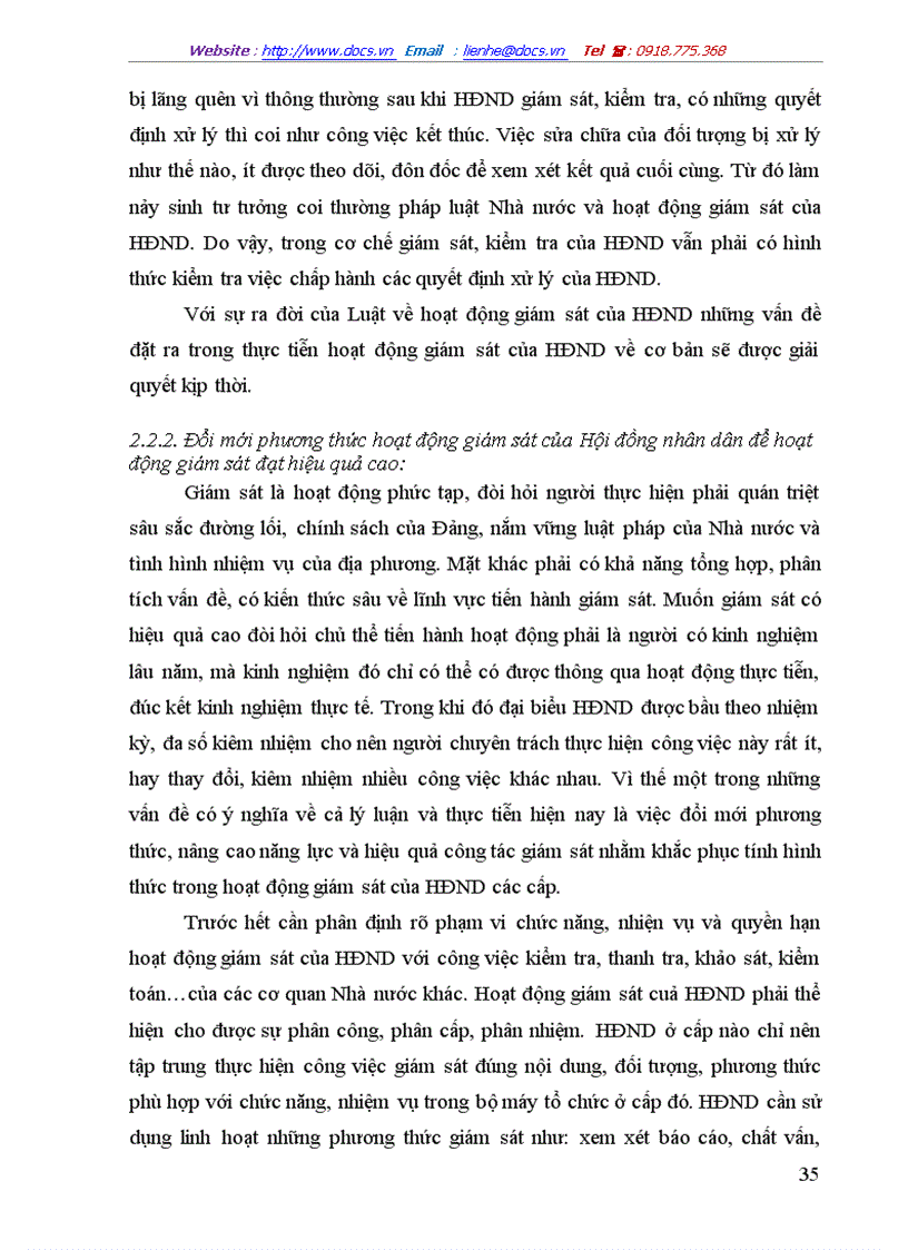 image for page Hoạt động giám sát của Hội đồng nhân dân các cấp Thực trạng và phương hướng hoàn thiện