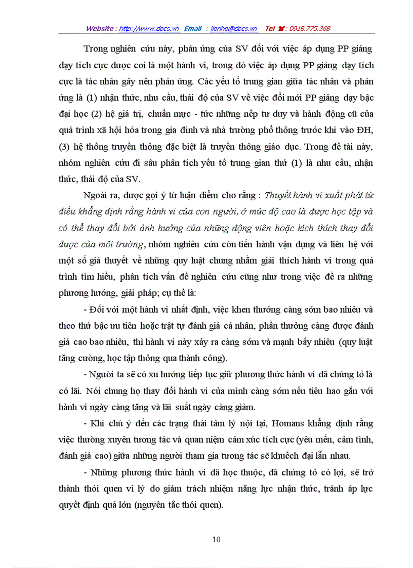 image for page Phản ứng của sinh viên trường ĐH KHXH NV đối với việc áp dụng phương pháp giảng dạy tích cực trong nhà trường hiện nay