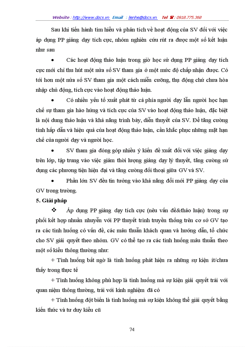 image for page Phản ứng của sinh viên trường ĐH KHXH NV đối với việc áp dụng phương pháp giảng dạy tích cực trong nhà trường hiện nay
