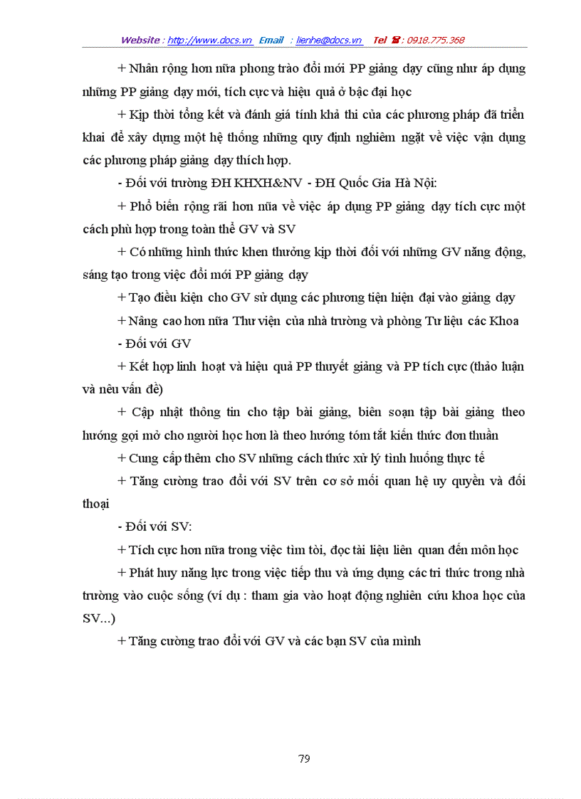 image for page Phản ứng của sinh viên trường ĐH KHXH NV đối với việc áp dụng phương pháp giảng dạy tích cực trong nhà trường hiện nay