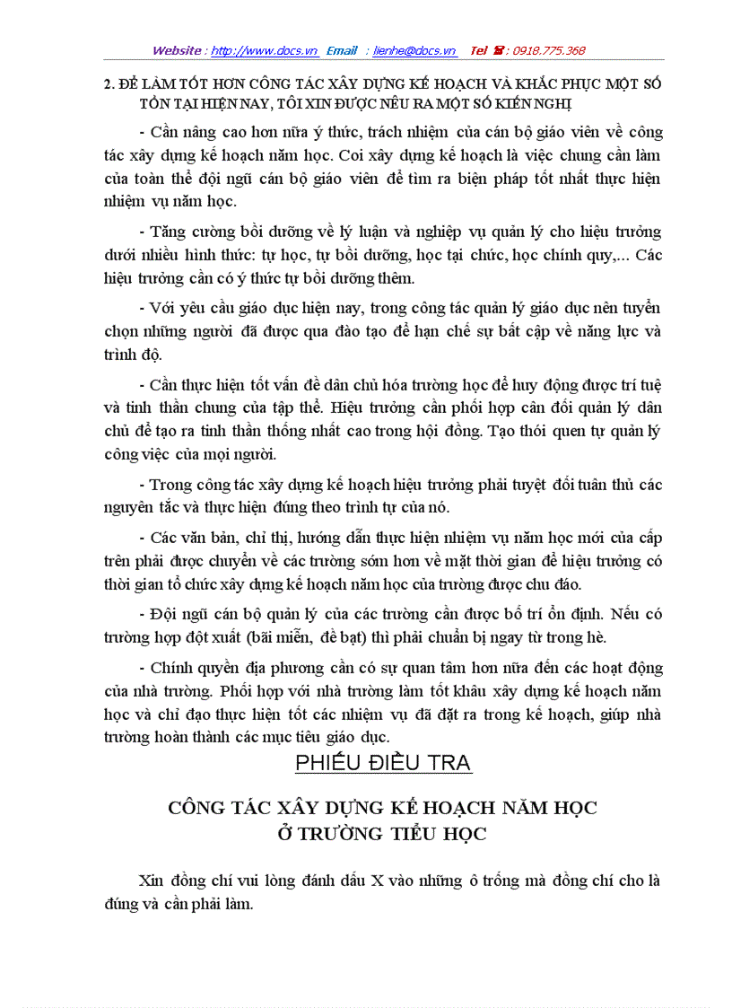 image for page Một số biện pháp xây dựng kế hoạch năm học ở trường tiểu học số 2 Hoàn Lão Bố Trạch Quảng Bình