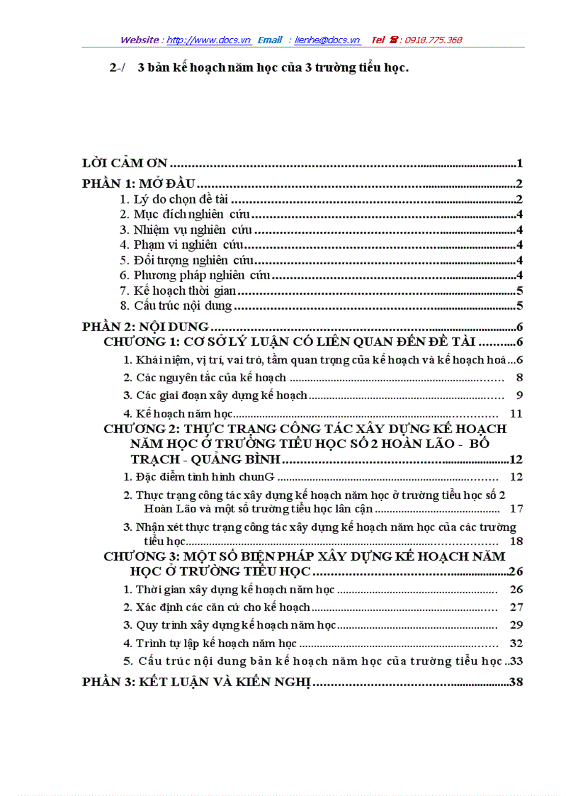 image for page Một số biện pháp xây dựng kế hoạch năm học ở trường tiểu học số 2 Hoàn Lão Bố Trạch Quảng Bình