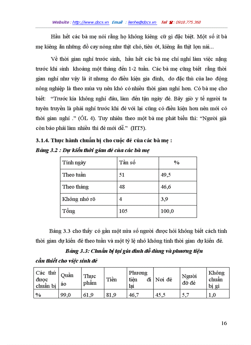 image for page Mô tả thực trạng một số kiến thức thực hành về chăm sóc sức khoẻ mẹ trước trong sau sinh và chăm sóc trẻ sơ sinh