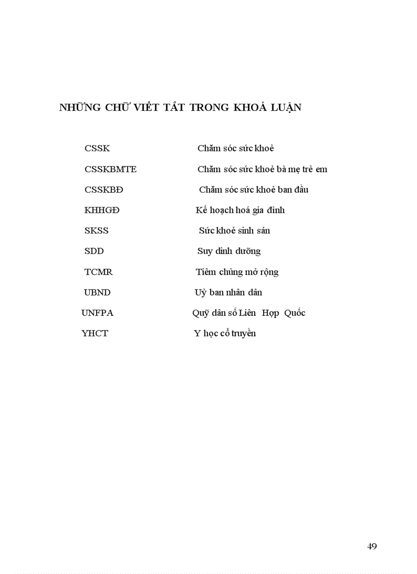 image for page Mô tả thực trạng một số kiến thức thực hành về chăm sóc sức khoẻ mẹ trước trong sau sinh và chăm sóc trẻ sơ sinh