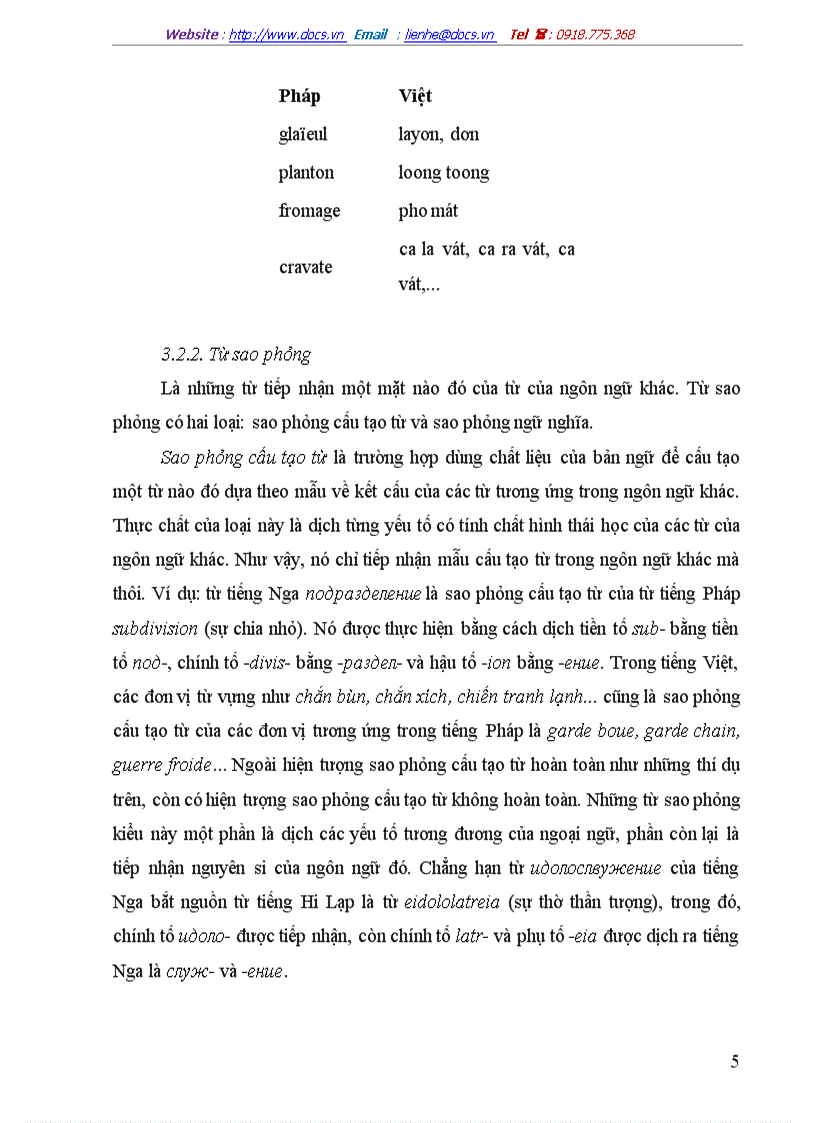 Vấn đề từ ngoại lai trong tiếng Việt Môn Phân tích từ vựng tiếng Việt
