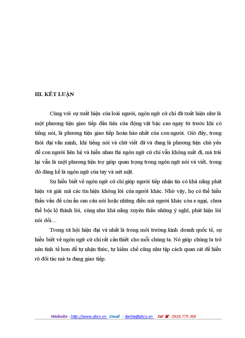 image for page Giá trị thông báo của cử chỉ tay và nét mặt trong hệ thống giao tiếp phi lời ở người việt