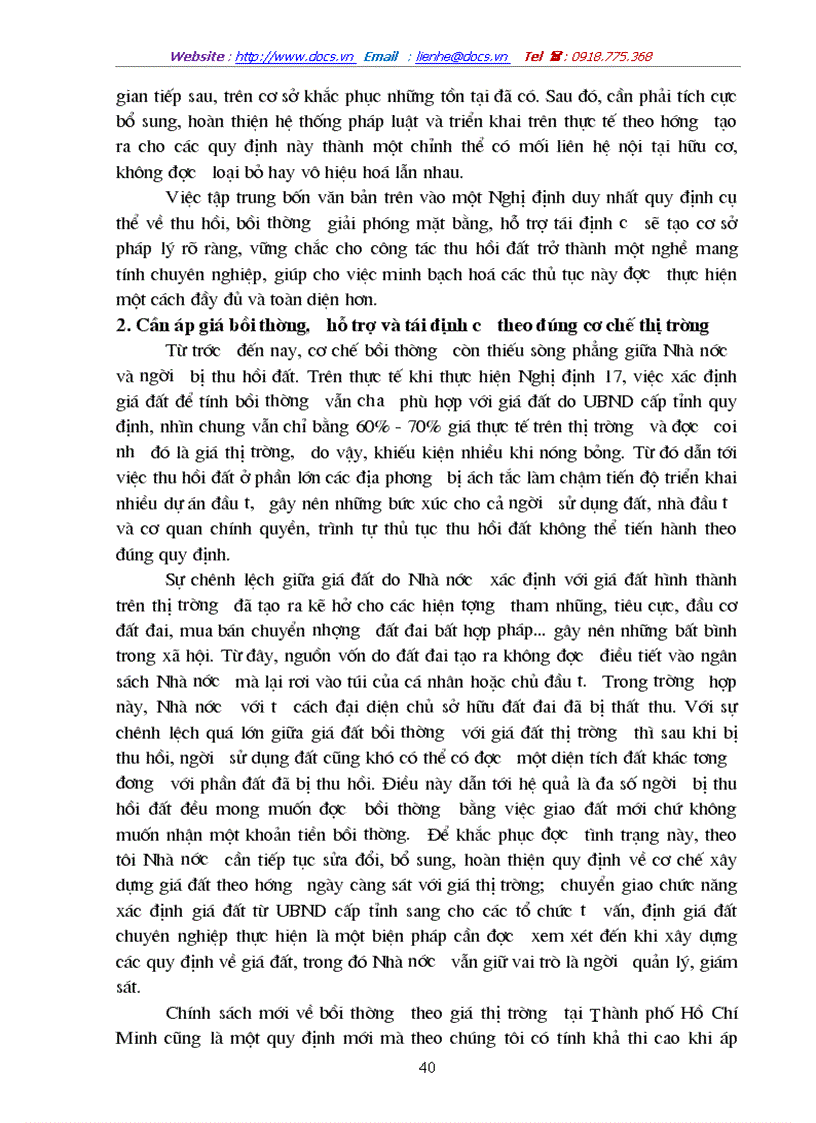 image for page Nghiên cứu các quy định về trình tự thủ tục thu hồi đất và hướng hoàn thiện các quy định này