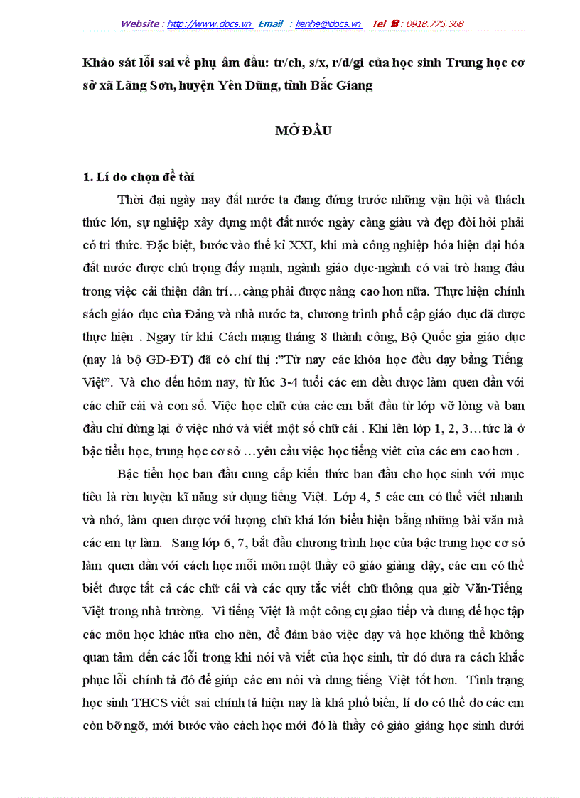 image for page Khảo sát lỗi sai về phụ âm đầu tr ch s x r d gi của học sinh Trung học cơ sở xã Lãng Sơn huyện Yên Dũng tỉnh Bắc Giang