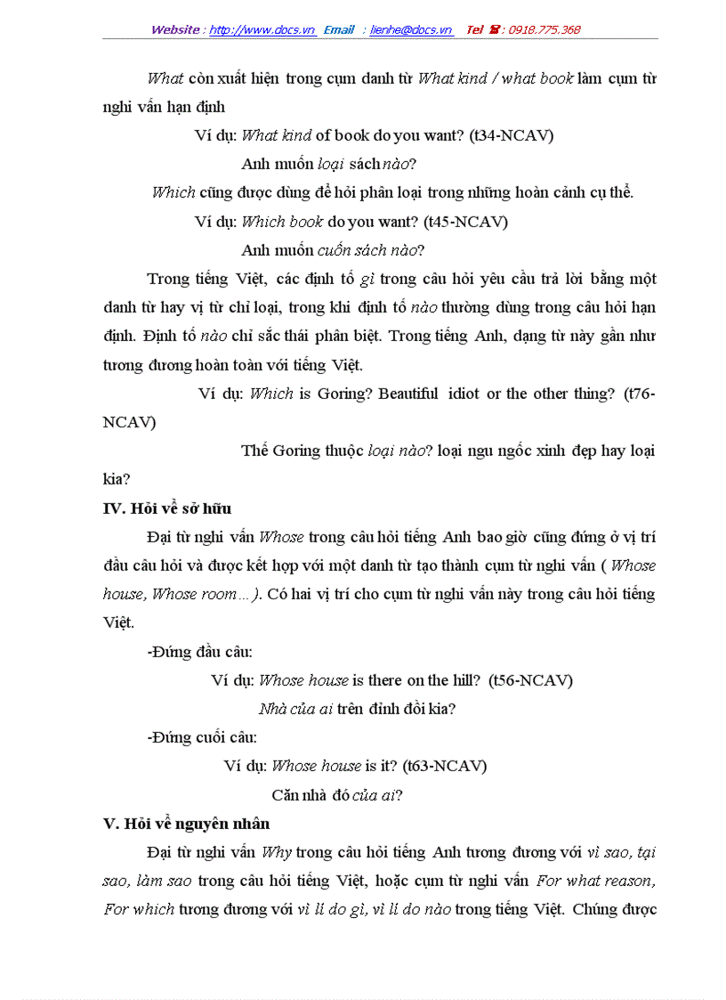 image for page Đối chiếu cấu trúc và phương thức biểu hiện của câu hỏi chính danh trong tiếng anh và tiếng việt tiểu loại câu hỏi có đại từ nghi vấn