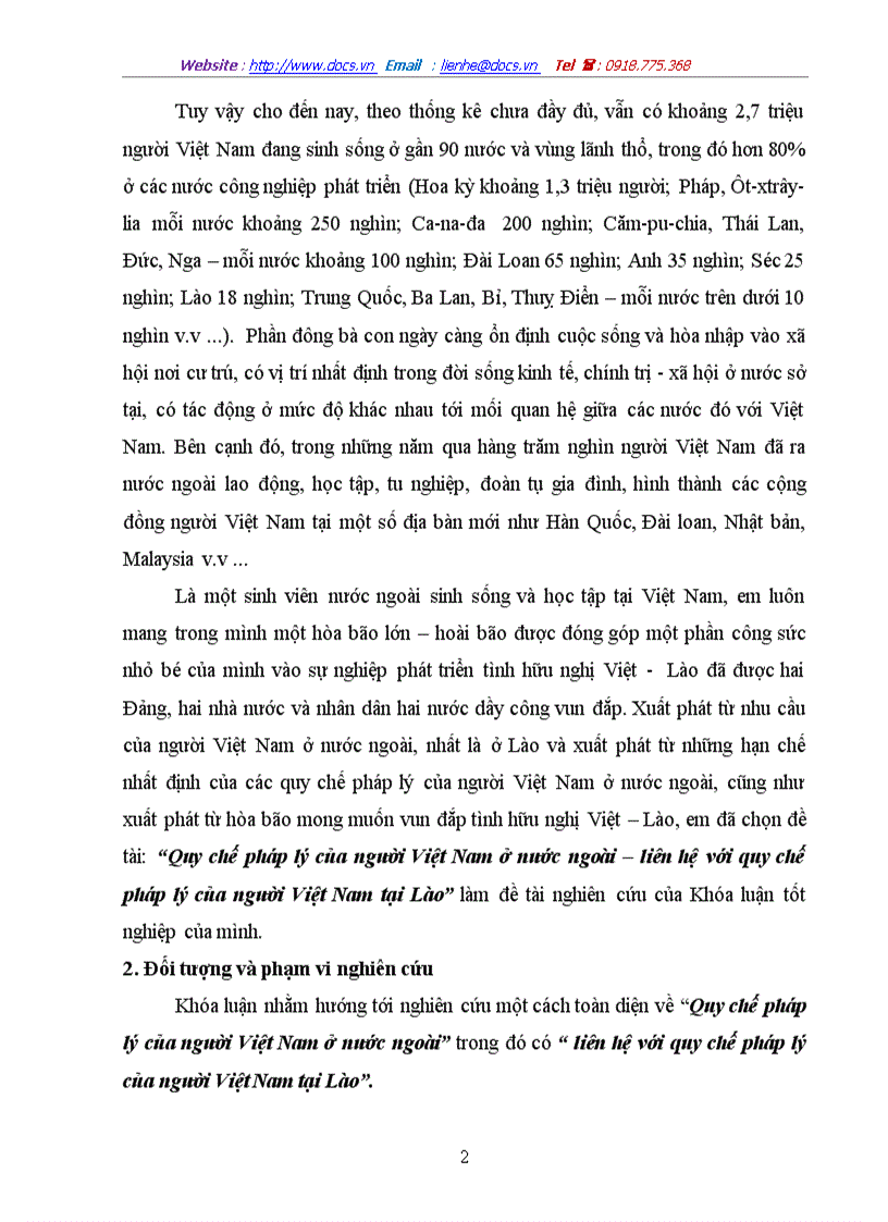 image for page Quy chế pháp lý của người Việt Nam ở nước ngoài liên hệ với quy chế pháp lý của người Việt Nam tại Lào