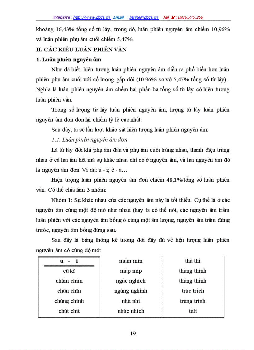 image for page Tìm hiểu cách luân phiên về vần trong từ láy tiếng Việt