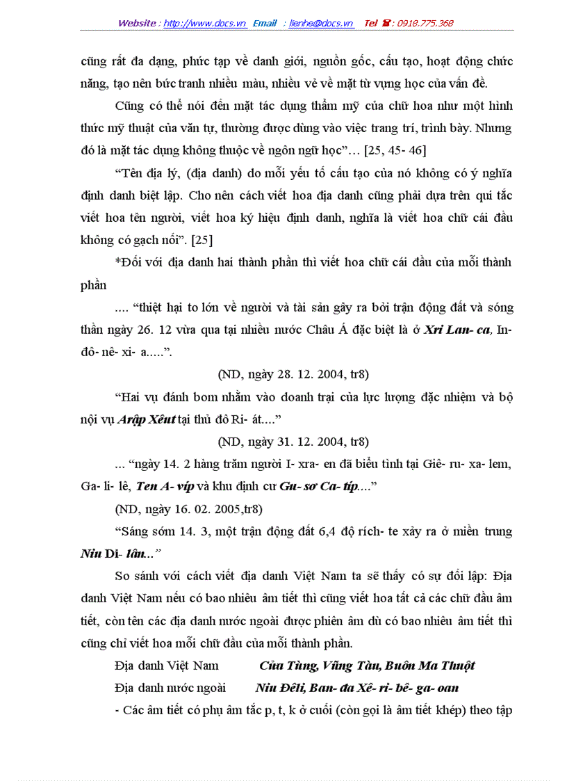 image for page Bước đầu khảo sát tình hình viết địa danh nước ngoài trên một số văn bản tiếng Việt hiện nay