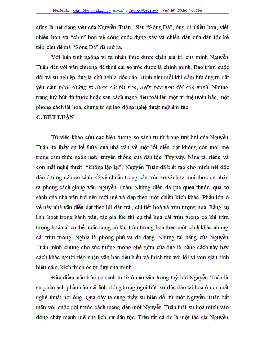 image for page Đặc điểm cấu trúc so sánh trong tùy bút Nguyễn Tuân