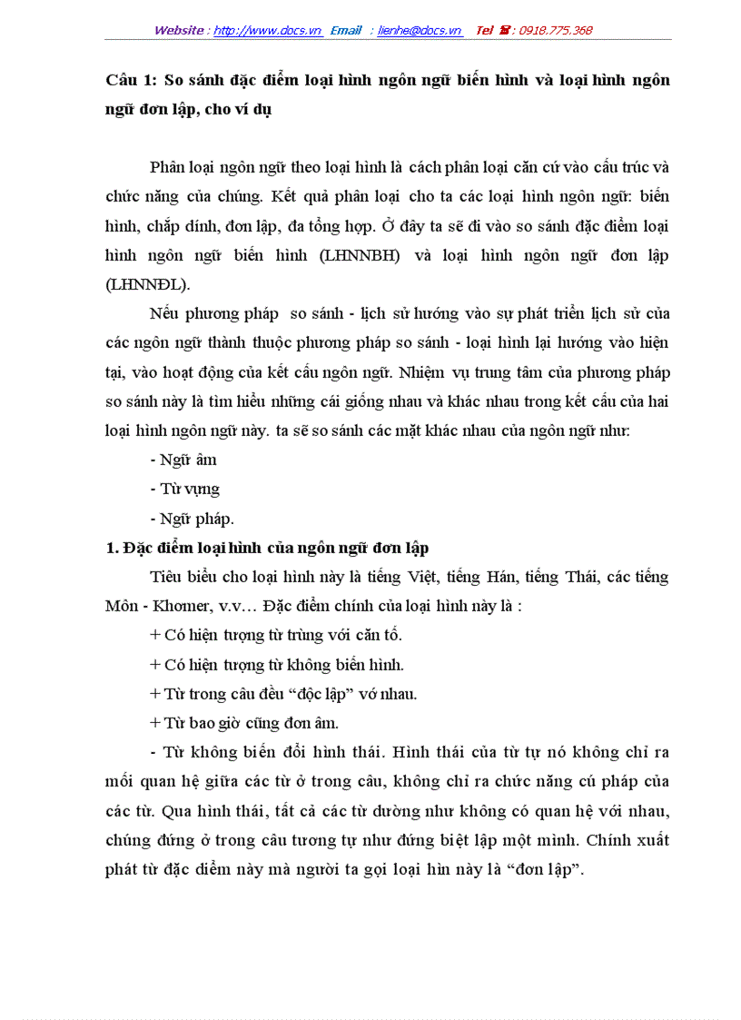 image for page Tập hợp câu hỏi và câu trả lời ngành Ngôn ngữ học