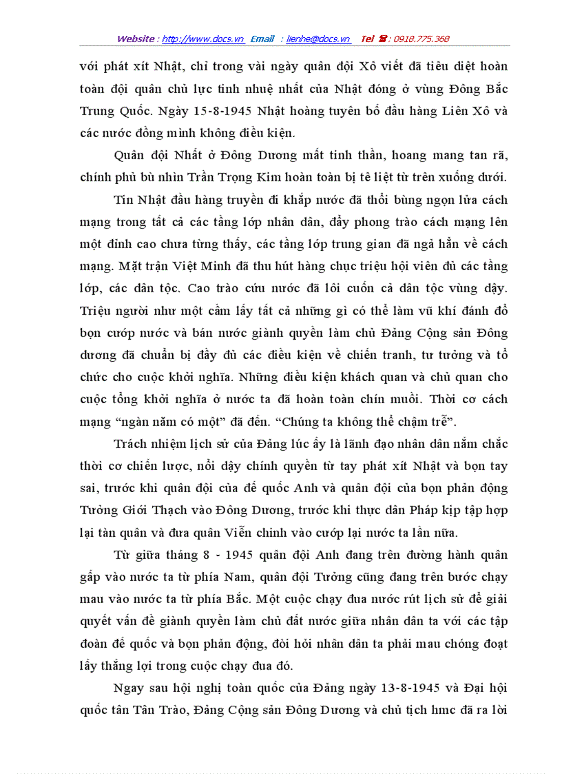 image for page Nghệ thuật Tạo thời cơ và chớp thời cơ của trong cách mạng tháng Tám năm 1945 của Đảng