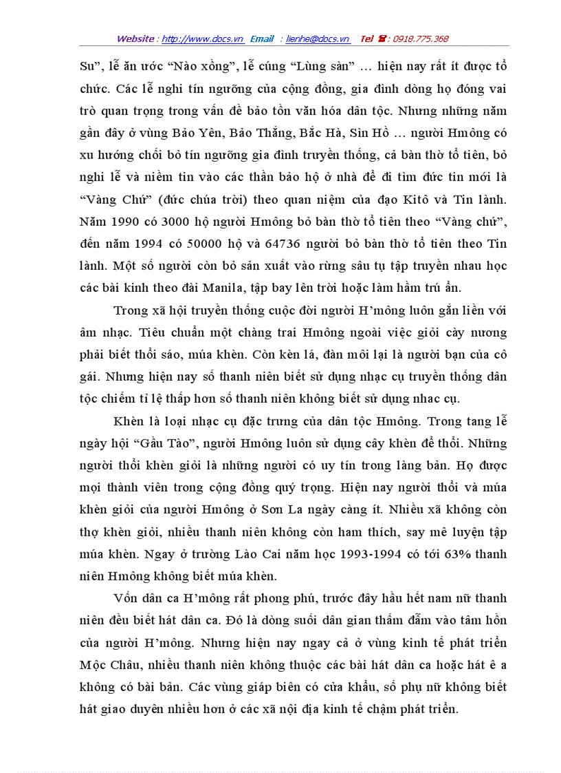 image for page Nêu những nét đặc trưng văn hoá của dân tộc H mông ở Sơn La