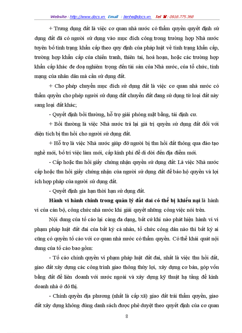 image for page Pháp luật về giải quyết khiếu nại tố cáo trong lĩnh vực quản lý và sử dụng đất đai