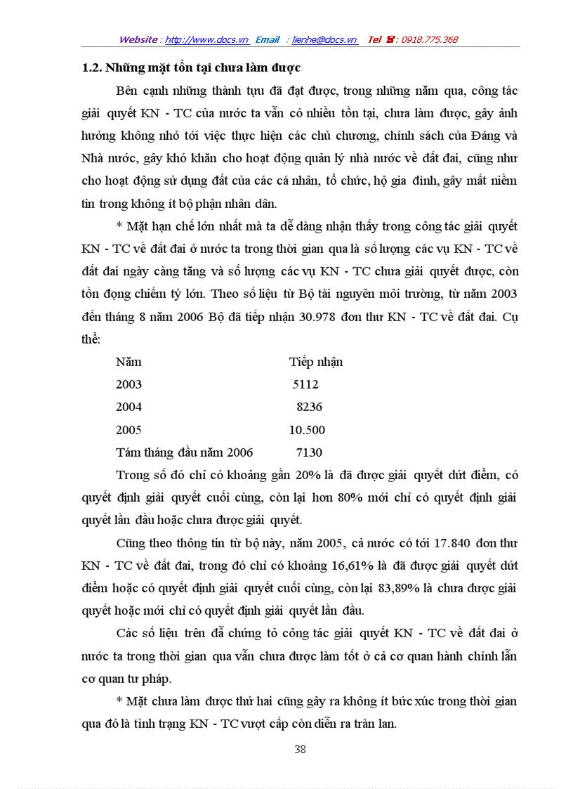 image for page Pháp luật về giải quyết khiếu nại tố cáo trong lĩnh vực quản lý và sử dụng đất đai