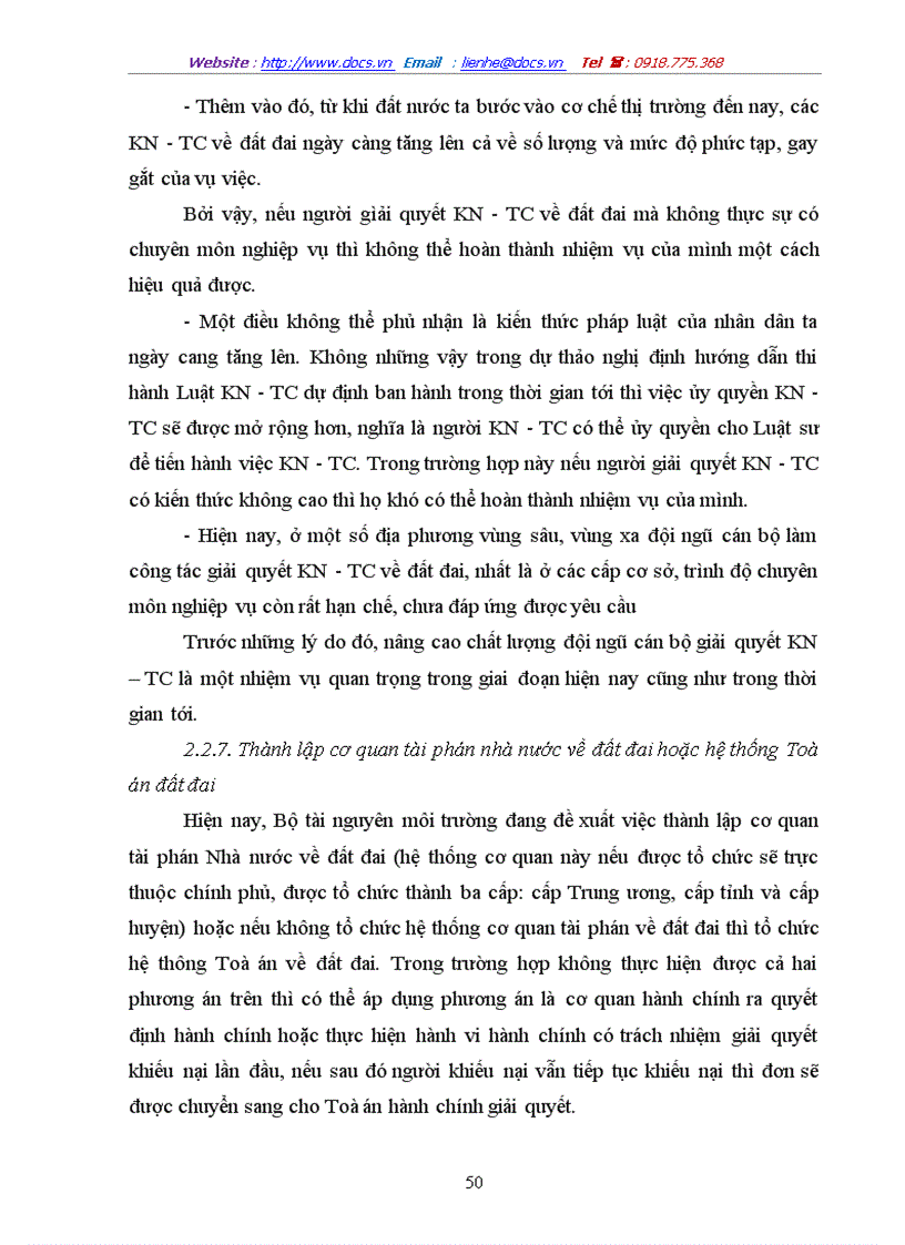 image for page Pháp luật về giải quyết khiếu nại tố cáo trong lĩnh vực quản lý và sử dụng đất đai