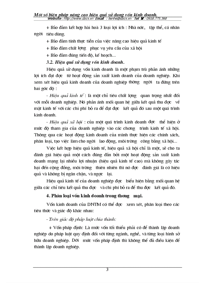 image for page Vốn kinh doanh và hiệu quả sử dụng vốn kinh doanh ở các doanh nghiệp thương mại