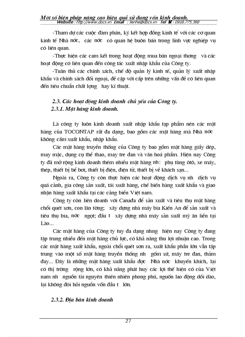 image for page Vốn kinh doanh và hiệu quả sử dụng vốn kinh doanh ở các doanh nghiệp thương mại