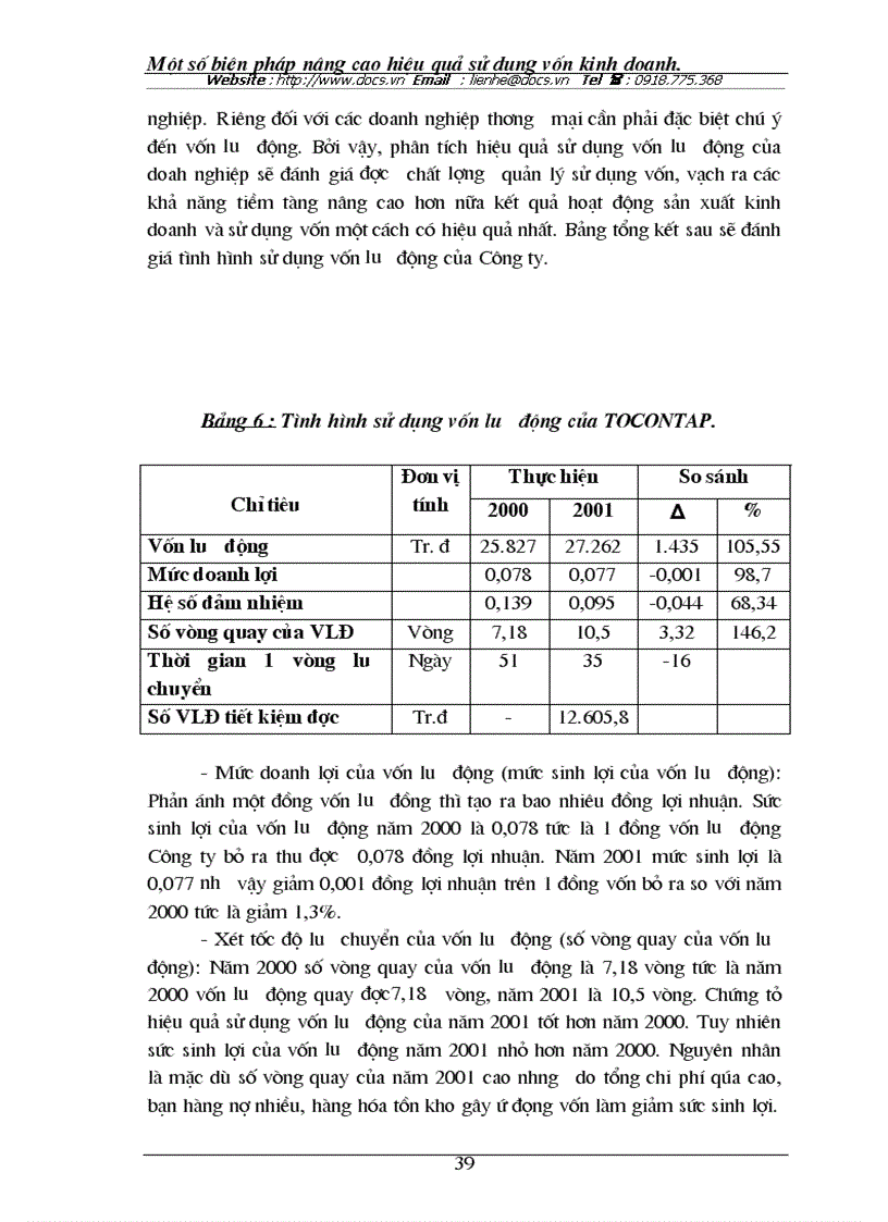 image for page Vốn kinh doanh và hiệu quả sử dụng vốn kinh doanh ở các doanh nghiệp thương mại