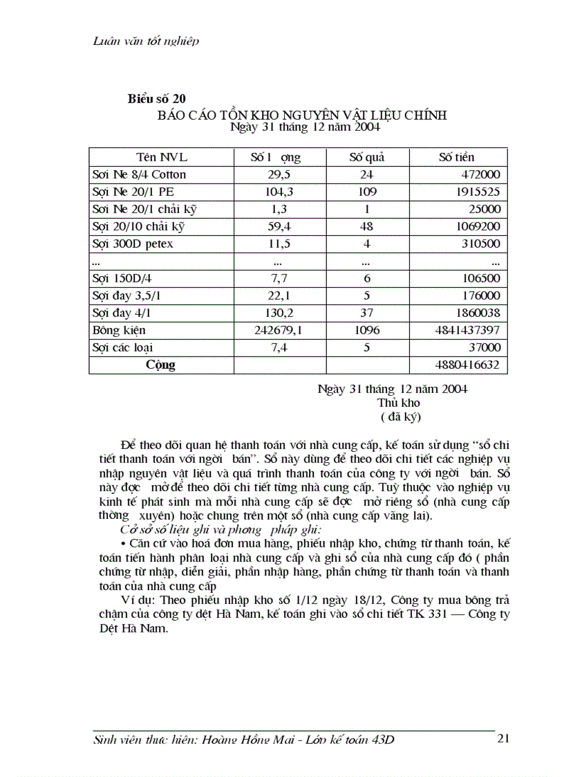 image for page Tổ chức công tác kế toán nguyên vật liệu tại công ty Dệt 19 5 Hà Nội