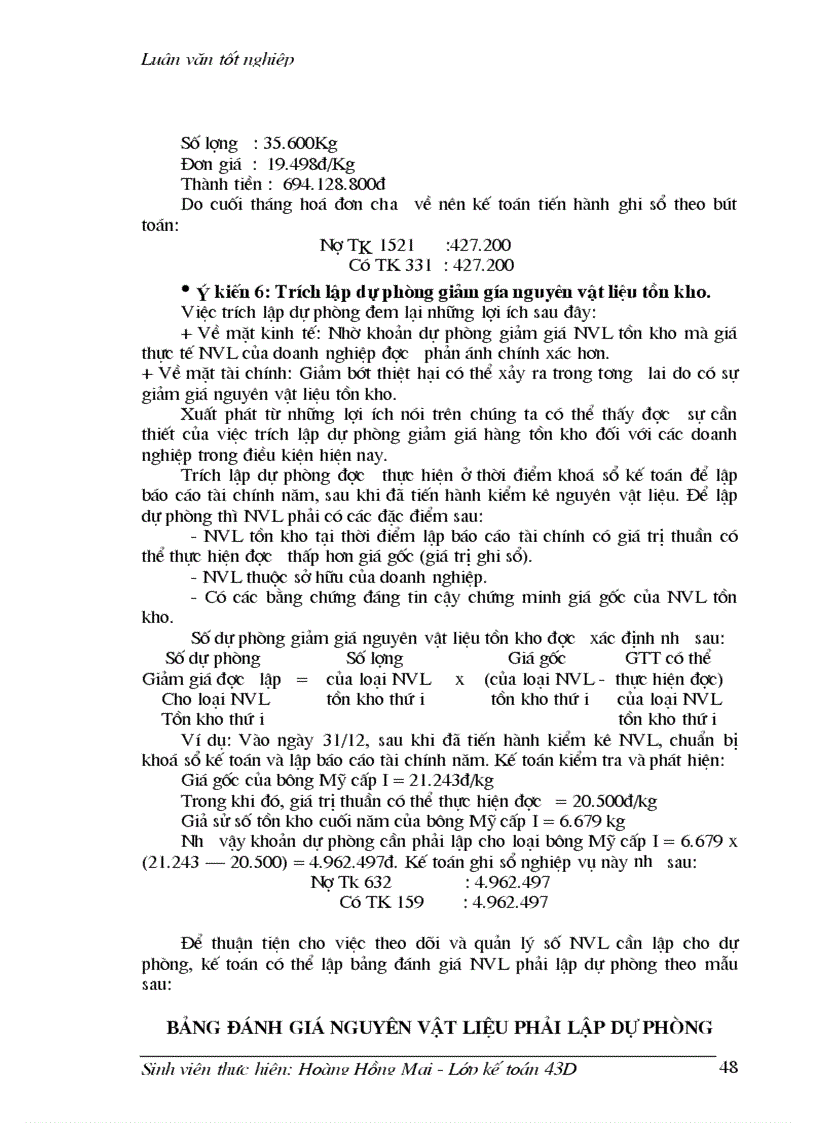 image for page Tổ chức công tác kế toán nguyên vật liệu tại công ty Dệt 19 5 Hà Nội