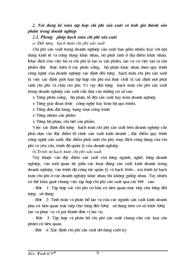 image for page Một số ý kiến nhằm hoàn thiện công tác kế toán tập hợp chi phí sản xuất và tính giá thành sản phẩm tại Công ty XNK Gia giầy sài Gòn chi nhánh Hà Nội