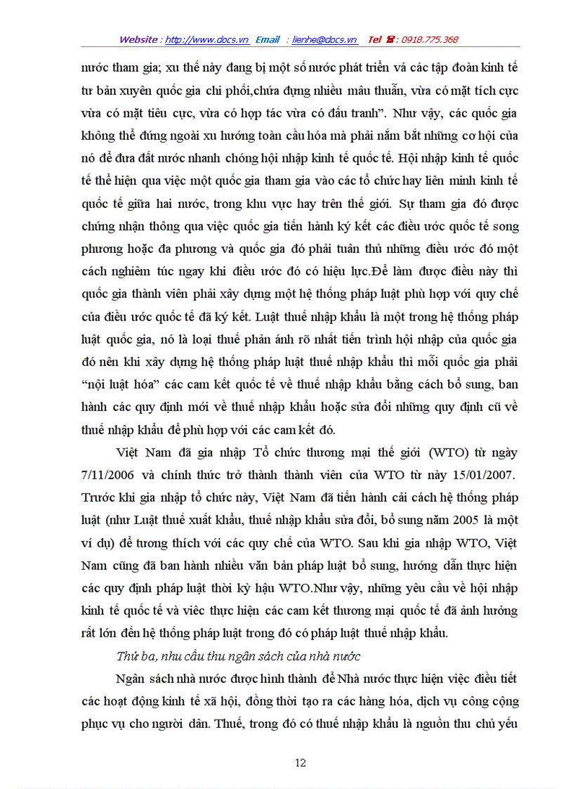 image for page Pháp luật thuế nhập khẩu ở Việt Nam trong điều kiện hội nhập kinh tế quốc tế