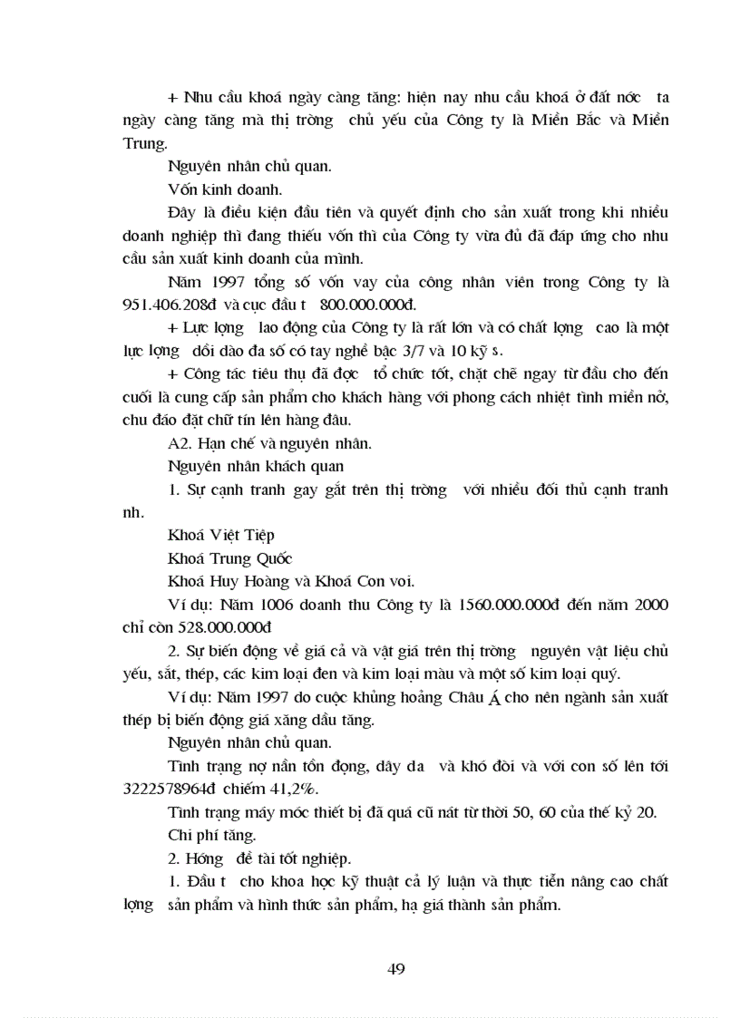 image for page Phân tích hoạt động sản xuất kinh doanh của doanh nghiệp khóa Minh Khai