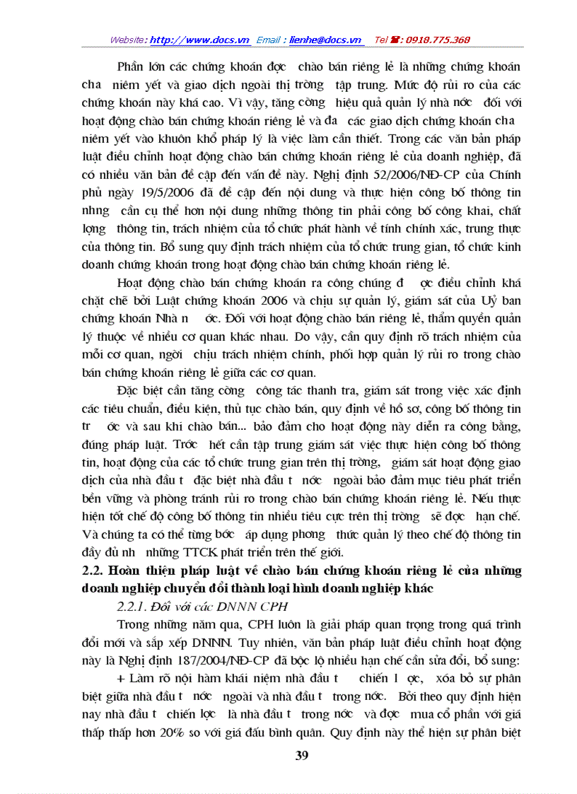 image for page Pháp luật về hoạt động chào bán chứng khoán riêng lẻ của doanh nghiệp Việt Nam hiện nay