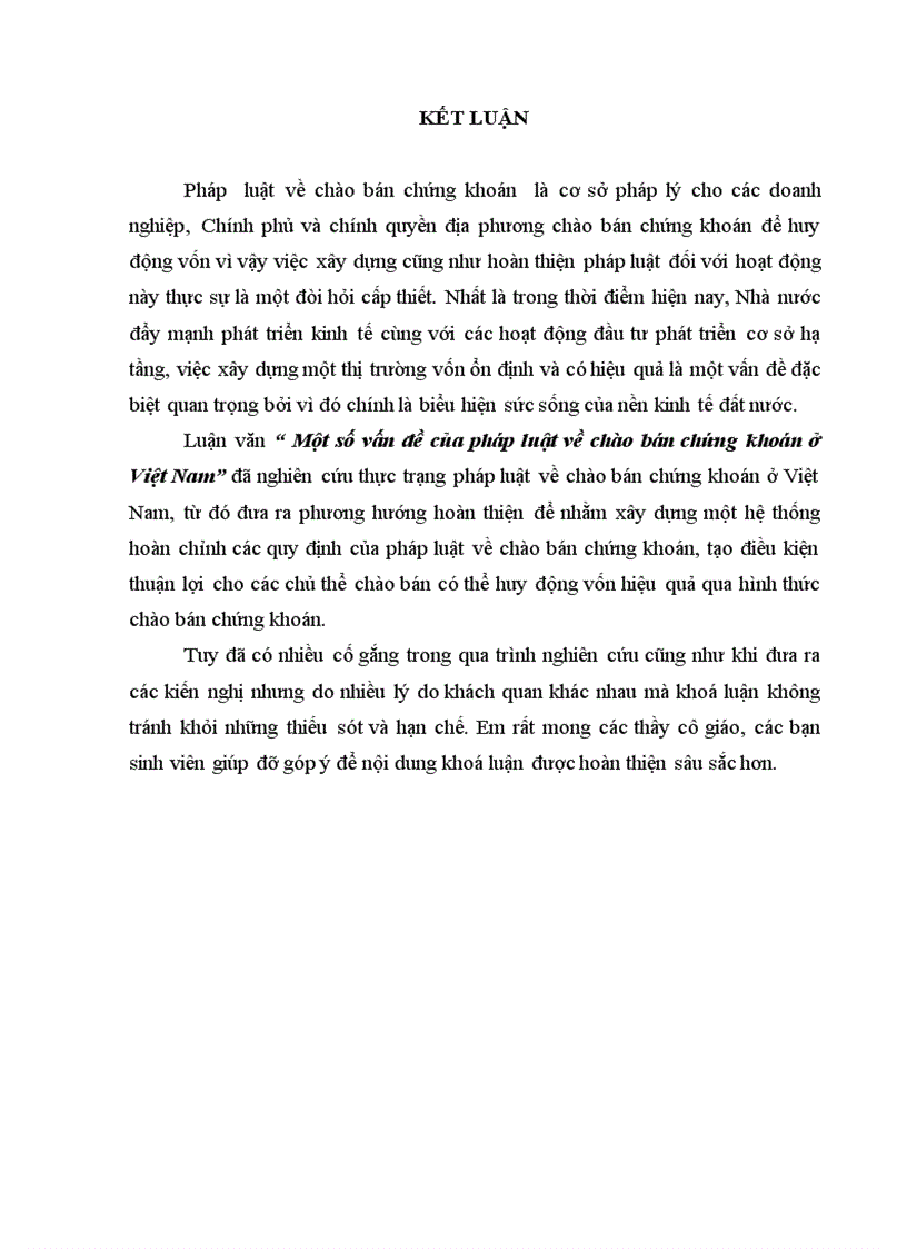 image for page Một số vấn đề của pháp luật về chào bán chứng khoán ở Việt Nam