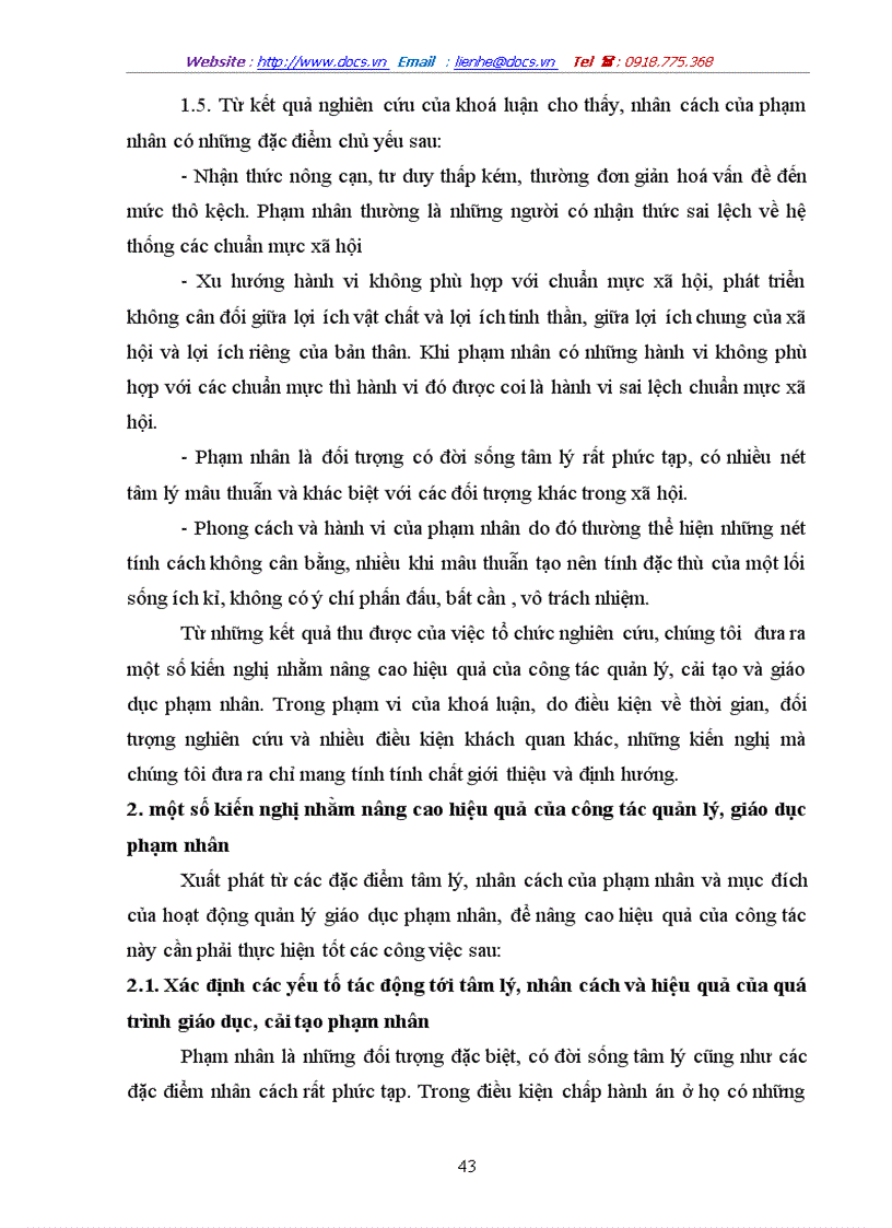 image for page Đặc điểm nhân cách của phạm nhân