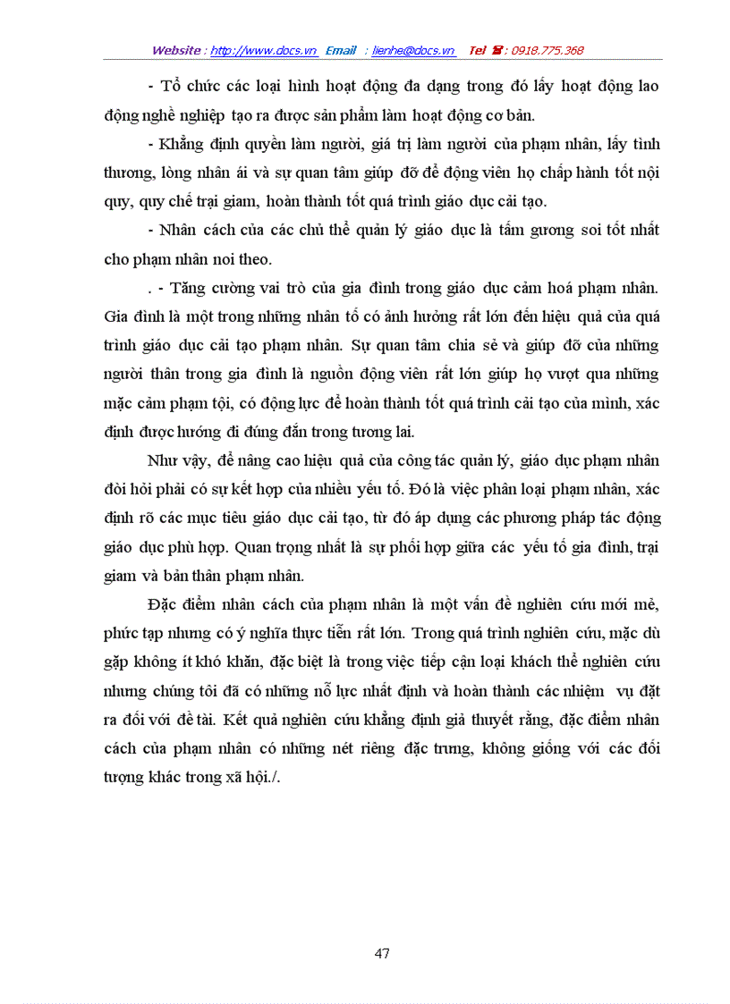 image for page Đặc điểm nhân cách của phạm nhân