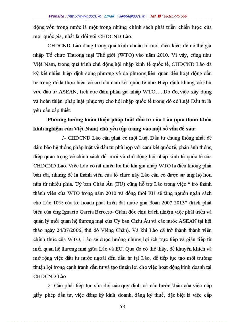 image for page Tìm hiểu pháp luật đầu tư của Việt Nam trong sự so sánh với pháp luật đầu tư của Lào