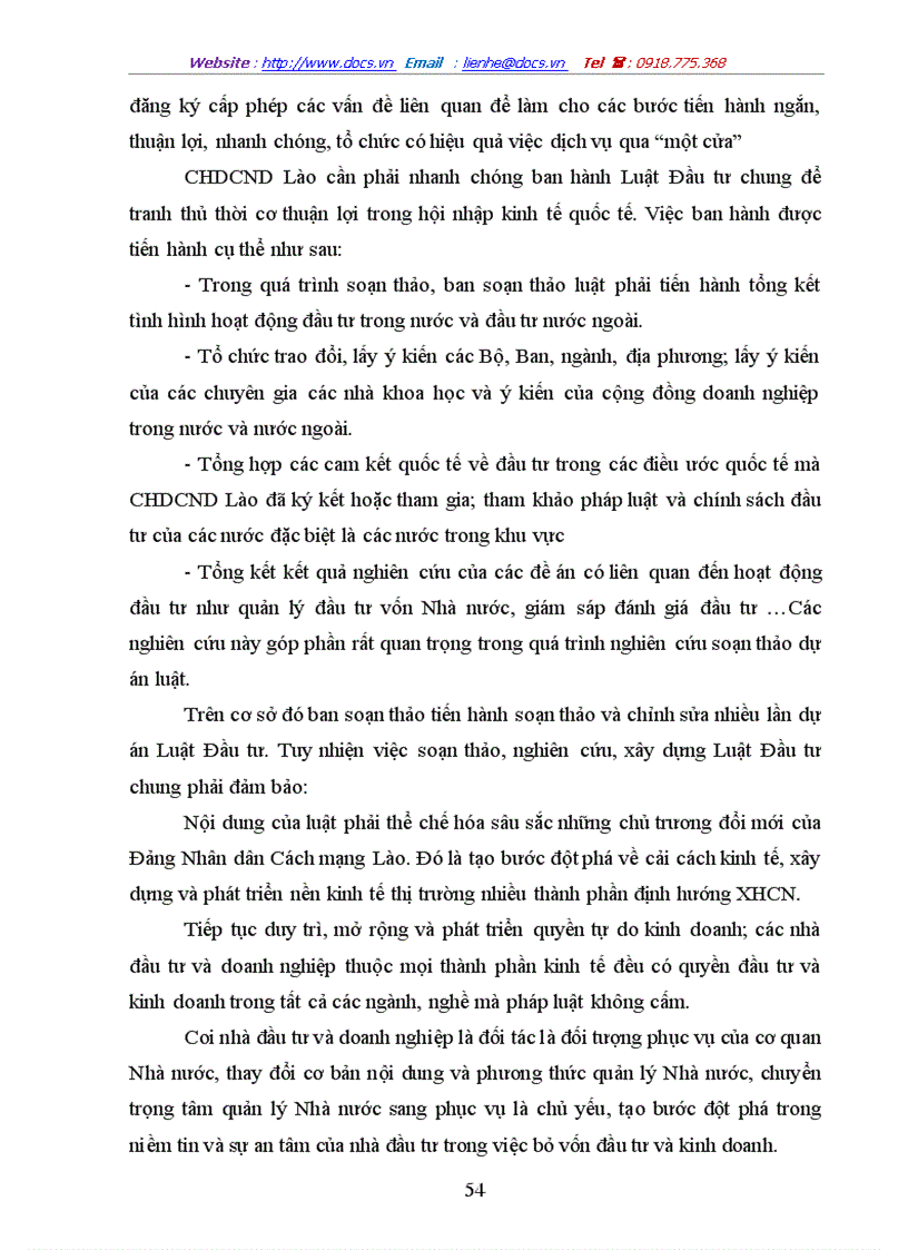 image for page Tìm hiểu pháp luật đầu tư của Việt Nam trong sự so sánh với pháp luật đầu tư của Lào