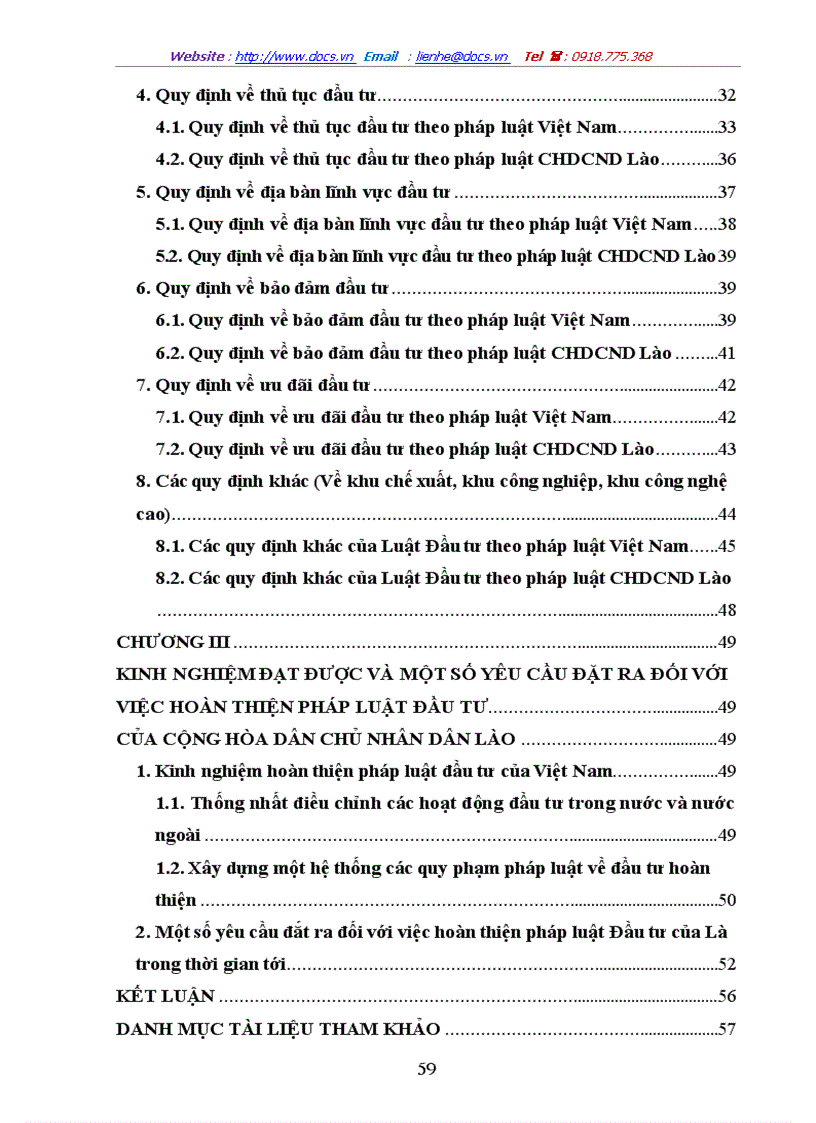 image for page Tìm hiểu pháp luật đầu tư của Việt Nam trong sự so sánh với pháp luật đầu tư của Lào