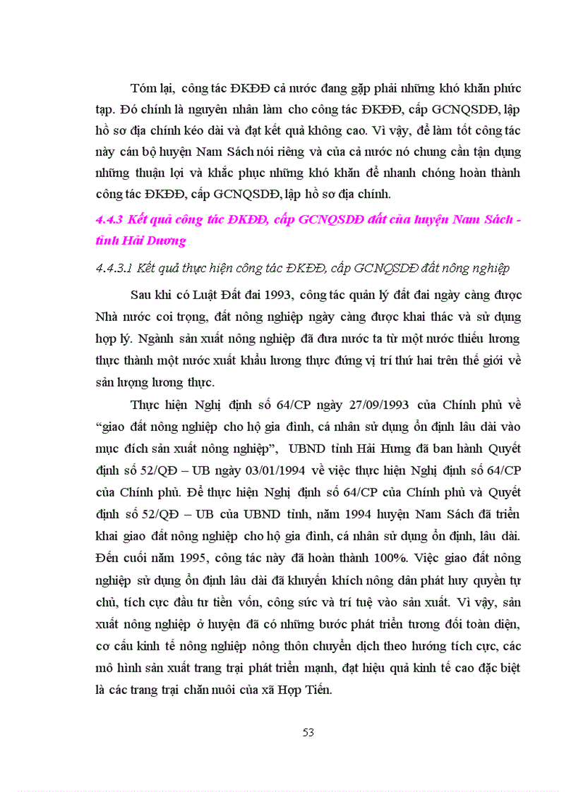 image for page Tìm hiểu công tác ĐKĐĐ cấp giấy chứng nhận quyền sử dụng đất lập hồ sơ địa chính tại huyện Nam Sách tỉnh Hải Dương