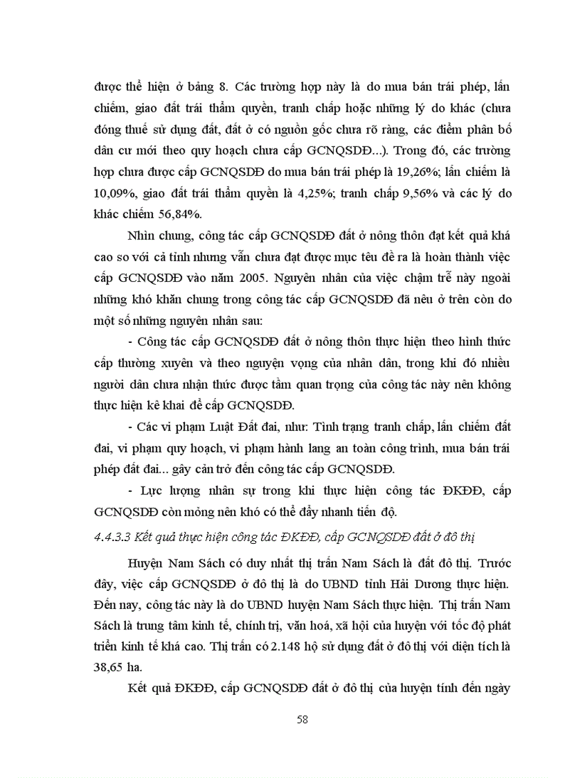 image for page Tìm hiểu công tác ĐKĐĐ cấp giấy chứng nhận quyền sử dụng đất lập hồ sơ địa chính tại huyện Nam Sách tỉnh Hải Dương