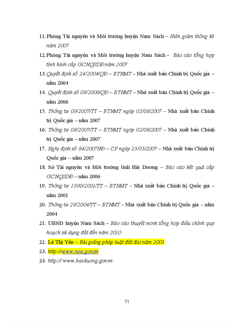 image for page Tìm hiểu công tác ĐKĐĐ cấp giấy chứng nhận quyền sử dụng đất lập hồ sơ địa chính tại huyện Nam Sách tỉnh Hải Dương