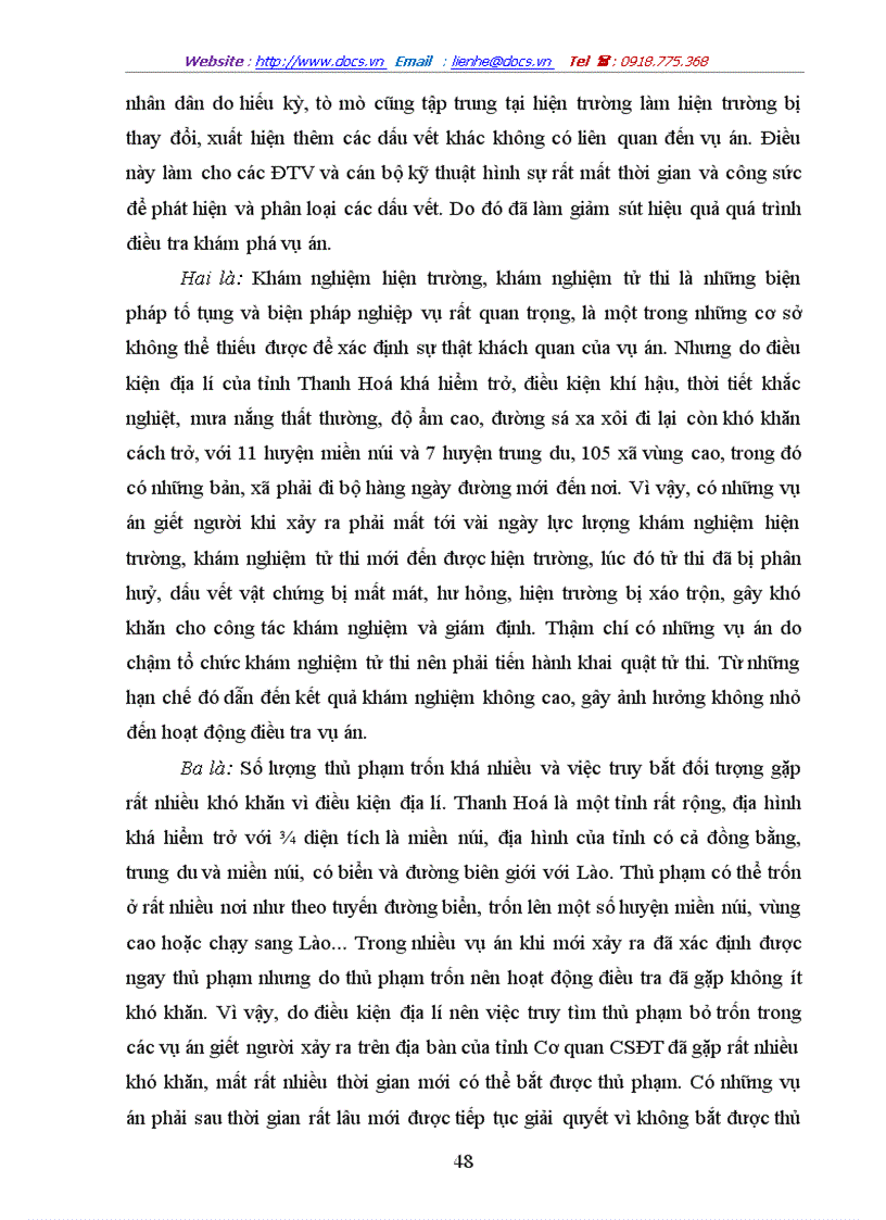 image for page Thực trạng điều tra các vụ án giết người trên địa bàn tỉnh Thanh Hoá