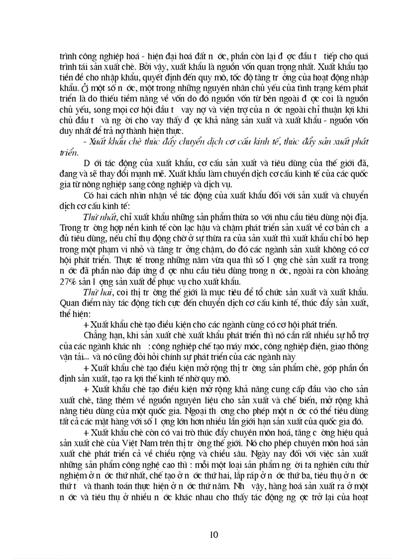 image for page Phương hướng và giải pháp chủ yếu đẩy mạnh hoạt động xuất khẩu chè ở Tổng Công ty chè Việt Nam trong thời gian tới