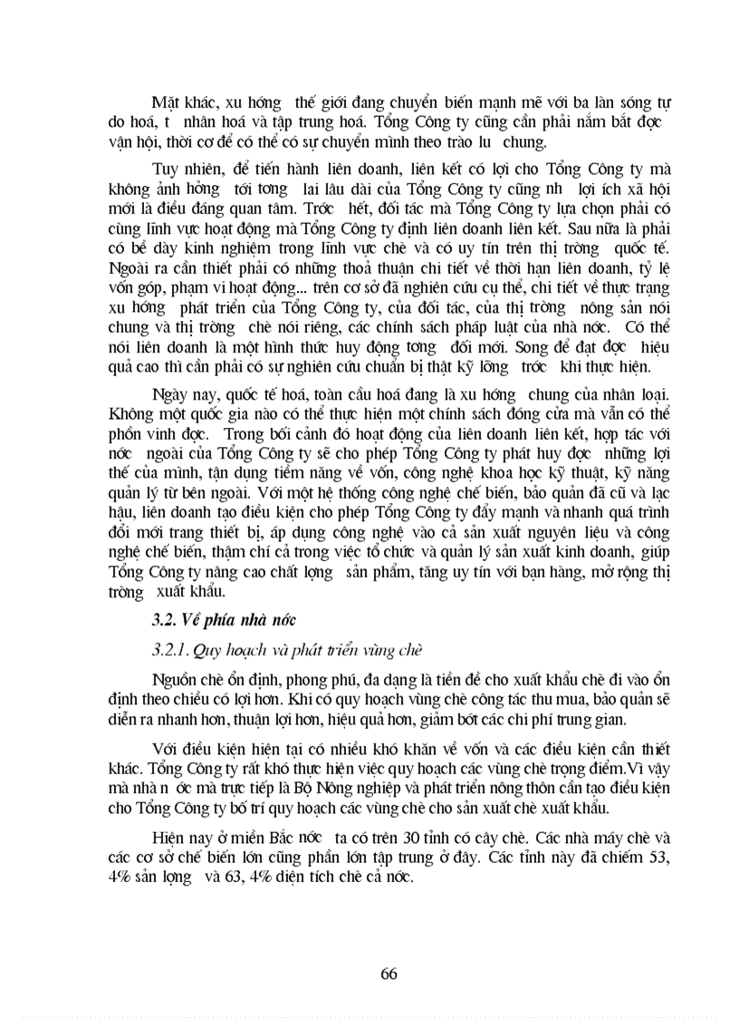 image for page Phương hướng và giải pháp chủ yếu đẩy mạnh hoạt động xuất khẩu chè ở Tổng Công ty chè Việt Nam trong thời gian tới