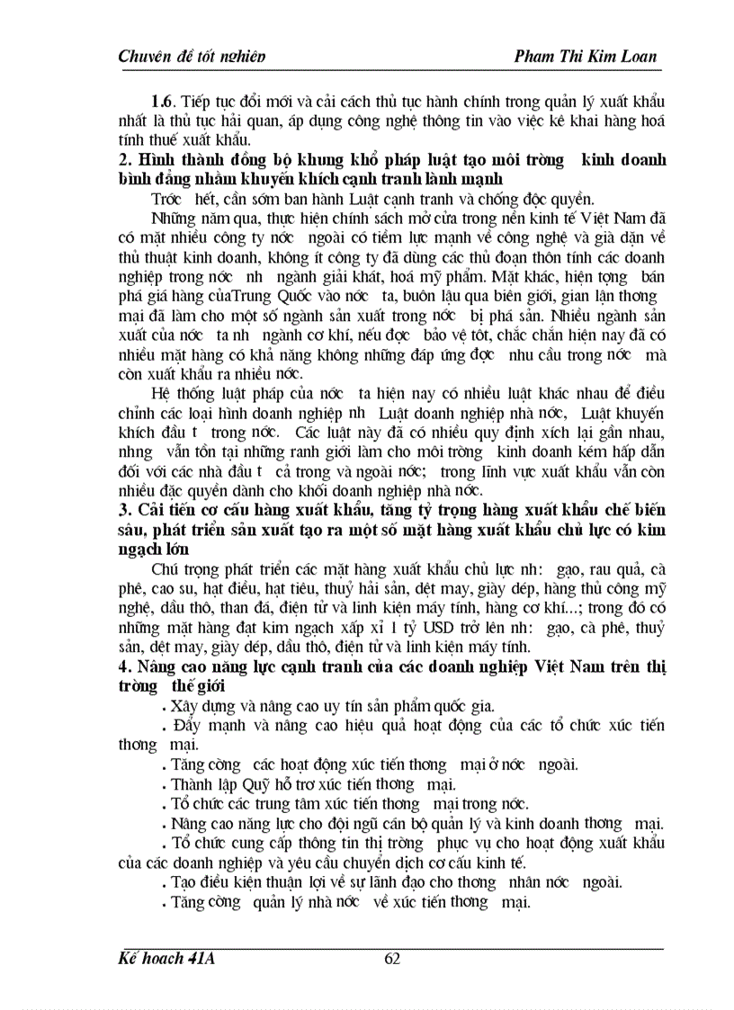 image for page Giải pháp thực hiện kế hoạch xuất khẩu các mặt hàng chủ lực của Việt Nam thời kỳ 2001 2005