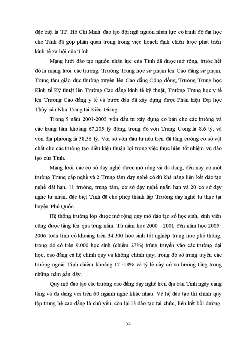 image for page Phát triển nguồn nhân lực trong quá trình phát triển kinh tế xã hội tỉnh Kiên Giang đến năm 2020