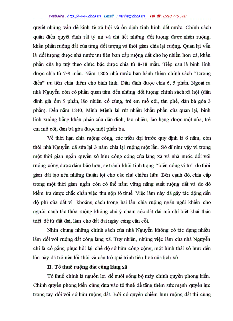 image for page Ruộng đất công làng xã dưới triều nguyễn thời gian nửa đầu thế kỷ xix
