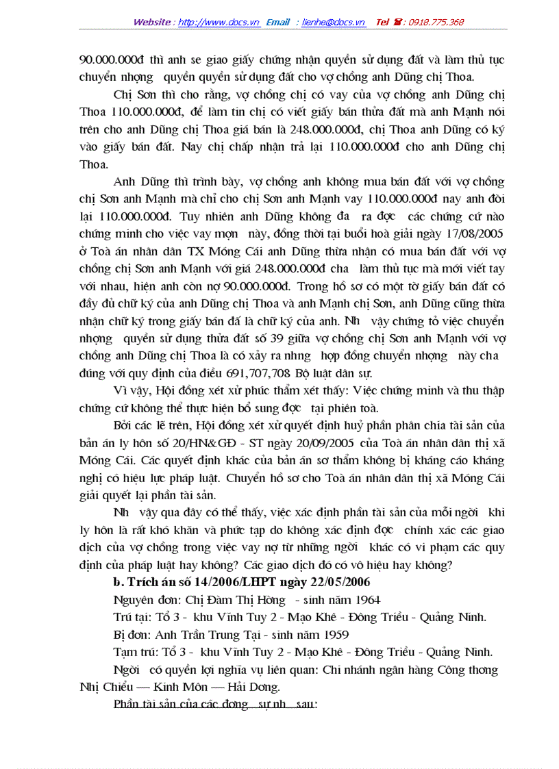 image for page Thực tiễn giải quyết tranh chấp về tài sản giữa vợ và chồng trong các án kiện ly hôn