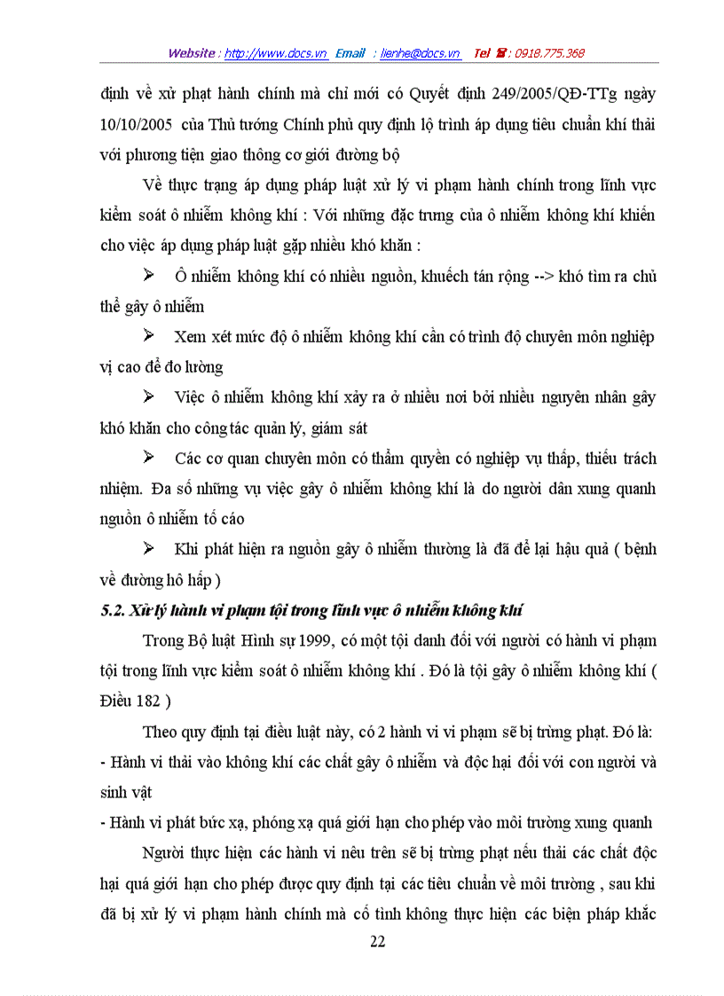 image for page Đánh giá thực trạng pháp luật và thực tiễn áp dụng pháp luật về việc kiểm soát ô nhiễm không khí tại Việt Nam